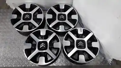 Pezzo di ricambio per auto di seconda mano set di cerchione in lega per citroen c3 iii (sx) 1.2 vti 82 riferimenti oem iam 6.5x17 4 torn et19