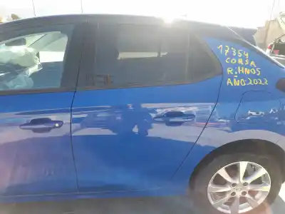 Peça sobressalente para automóvel em segunda mão porta do automóvel traseira esquerda por opel corsa f 1.2 (68) referências oem iam 9837706080