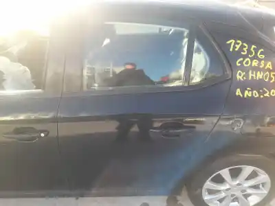 Peça sobressalente para automóvel em segunda mão porta do automóvel traseira esquerda por opel corsa f 1.2 (68) referências oem iam 9837706080