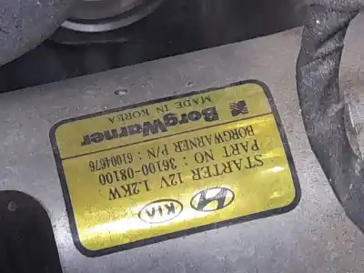 Second-hand car spare part starter motor for hyundai i20 iii (bc3, bi3) 1.0 t-gdi oem iam references 3610080100