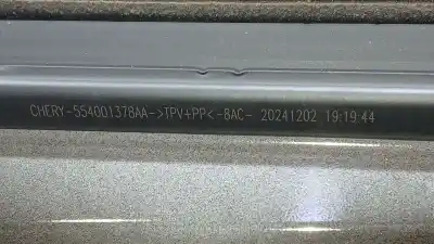 Second-hand car spare part rear right door for jaecoo 7 phev 1.5 tgdi 255kw oem iam references 554001378aa  