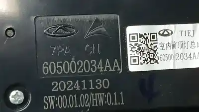 Pezzo di ricambio per auto di seconda mano luce interna per jaecoo 7 phev 1.5 tgdi 255kw riferimenti oem iam 605002034aa 20241130 