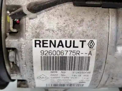 Peça sobressalente para automóvel em segunda mão compressor de ar condicionado a/a a/c por dacia sandero 0.9 tce cat referências oem iam 926006775r 926006775ra 