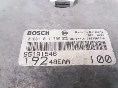 Peça sobressalente para automóvel em segunda mão centralina de motor uce por fiat stilo (192) 1.9 jtd 100 active referências oem iam 0281011799 55191546 19248eaa  