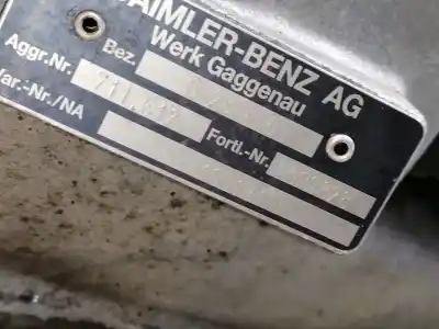 Peça sobressalente para automóvel em segunda mão caixa de velocidades por mercedes-benz sprinter caja abierta/doble cab. (serie 901-904) 412 d (904.412-413) referências oem iam 711612 00 583828 711.612 g 28 - 5/505 - 078  