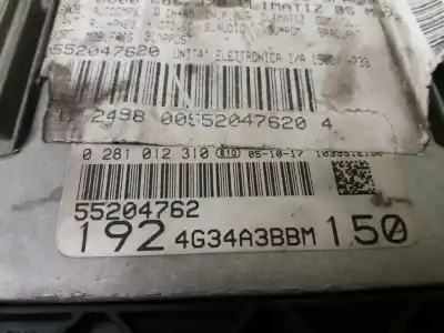 Pezzo di ricambio per auto di seconda mano centralina motore per fiat stilo (192) 1.9 120 dynamic multijet riferimenti oem iam 55204762 0281012310  