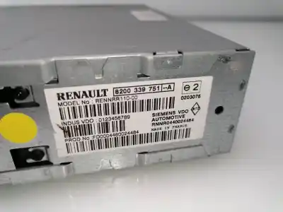 Second-hand car spare part gps navigation system for renault vel satis 3.0 v6 dci turbodiesel oem iam references 8200339751a  