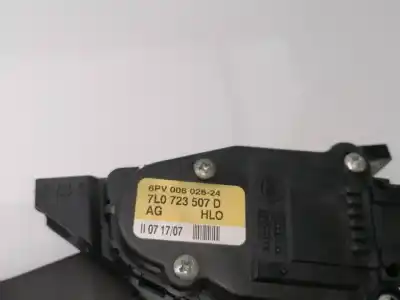Second-hand car spare part accelerator pedal for porsche cayenne (typ 9pa1) 4.8 v8 cat oem iam references 7l0723507d  