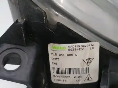 Second-hand car spare part left fog light for porsche cayenne (typ 9pa1) 4.8 v8 cat oem iam references 7l5941699c  