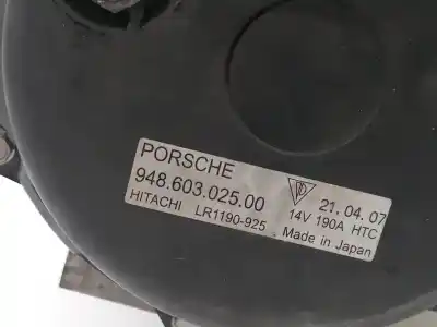 Second-hand car spare part alternator for porsche cayenne (typ 9pa1) 4.8 v8 cat oem iam references 94860302500  