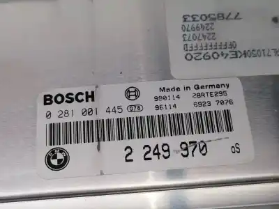 Second-hand car spare part ecu engine control for bmw serie 3 berlina (e46) 320d oem iam references 2249970 0281001445 