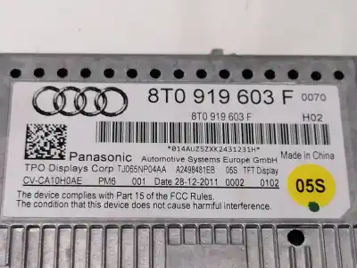 Second-hand car spare part multifunction display for audi a4 berlina 2.0 16v tdi oem iam references 8t0919603f  