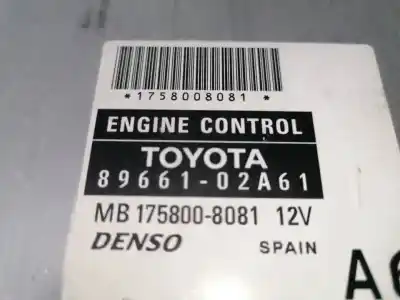 İkinci el araba yedek parçası ecu motor kontrol cihazi için toyota corolla 2.0 d-cat oem iam referansları 8966102a61  