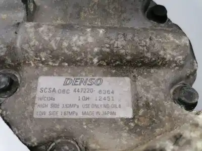 Pezzo di ricambio per auto di seconda mano compressore aria condizionata per toyota corolla 2.0 d-cat riferimenti oem iam 4472206364  