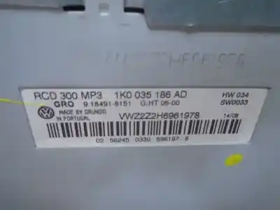 Автозапчасти б/у аудиосистема / радио cd за volkswagen passat variant (3c5) advance ссылки oem iam 1k0035186ad  801260 Автозапчасти б/у аудиосистема / радио cd за volkswagen passat variant (3c5) advance ссылки oem iam 1k0035186ad  801260