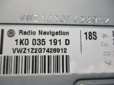 Piesă de schimb auto la mâna a doua sistem audio / cd radio casetofon pentru volkswagen touran (1t2) highline referințe oem iam 1k0035191d  765001