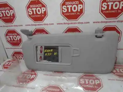 Second-hand car spare part left sunshade for hyundai kona klass 2wd oem iam references 