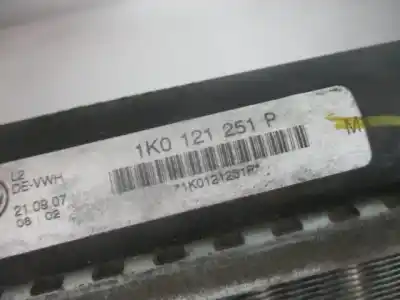 Автозапчастина б/у водяний радіатор для seat leon (1p1) reference посилання на oem iam 1k0121251p  822988