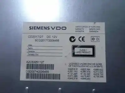 Автозапчастина б/у аудіо система / радіо cd для ssangyong kyron 200 xdi limited посилання на oem iam a2c53251127  740360