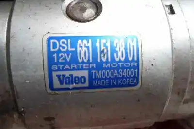 Second-hand car spare part starter motor for ssangyong actyon 200 xdi oem iam references tm000134001  664928