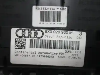 Автозапчастина б/у панель інструментів для audi a1 (8x) ambition посилання на oem iam 8x0920930m  825159 Автозапчастина б/у панель інструментів для audi a1 (8x) ambition посилання на oem iam 8x0920930m  825159