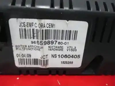 Second-hand car spare part multifunction display for peugeot 308 sw urban oem iam references 96659897  827081