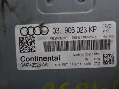 Автозапчастина б/у ебу контролер двигуна для audi a1 (8x) ambition посилання на oem iam 03l906023kp  835809 Автозапчастина б/у ебу контролер двигуна для audi a1 (8x) ambition посилання на oem iam 03l906023kp  835809