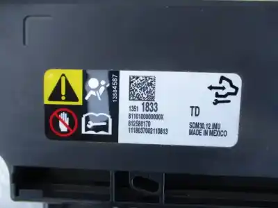 Автозапчастина б/у комплект подушки безпеки для opel corsa e selective посилання на oem iam 13511833  