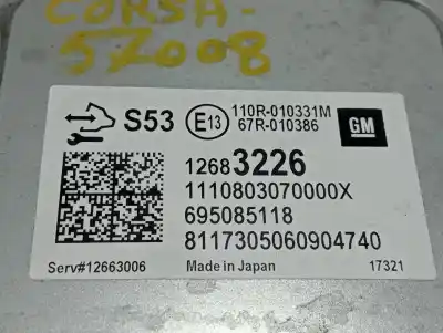 Tweedehands auto-onderdeel ecu motorcontroller voor opel corsa e selective oem iam-referenties 12683226  864636