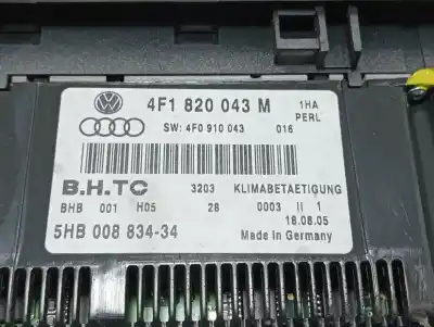 Pezzo di ricambio per auto di seconda mano controllo climatico per audi a6 avant (4f5) 3.0 tdi quattro riferimenti oem iam 4f1820043m  866778