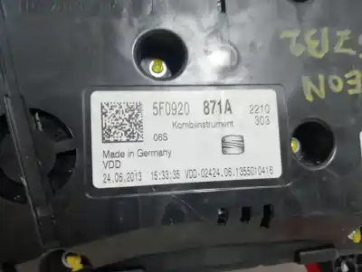 Second-hand car spare part dashboard for seat leon (5f1) reference oem iam references 5f0920871a  866605