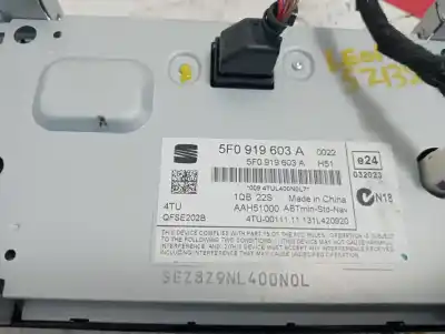 Second-hand car spare part multifunction display for seat leon (5f1) reference oem iam references 5f0919603a  866613