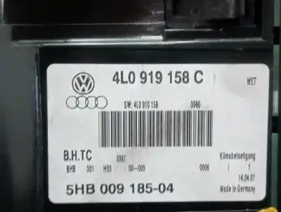 Автозапчасти б/у климат-контроль за audi q7 (4l) 4.2 v8 32v tdi biturbo ссылки oem iam 4l0919158c  869909
