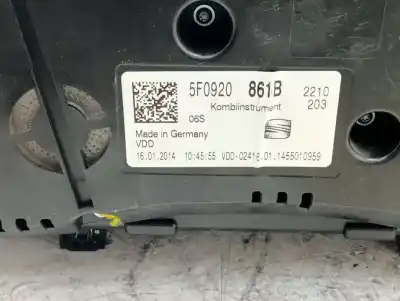 Автозапчастина б/у панель інструментів для seat leon (5f1) reference посилання на oem iam 5f0920861b  870280