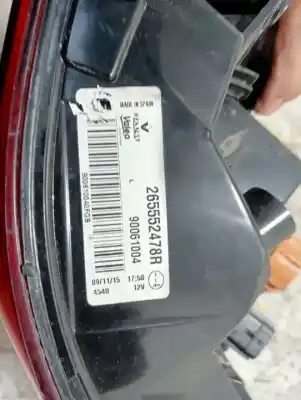 Second-hand car spare part left tailgate light for renault kadjar zen oem iam references 265552478r  867825