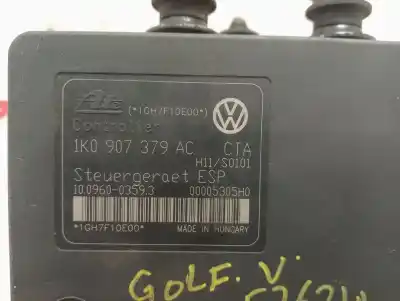 Peça sobressalente para automóvel em segunda mão abs por volkswagen golf v (1k1) (10.2003) bmy referências oem iam 1k0907379ac  