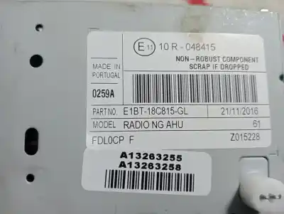 Автозапчасти б/у аудиосистема / радио cd за ford fiesta (ccn) trend ссылки oem iam c1bt18k811ta  