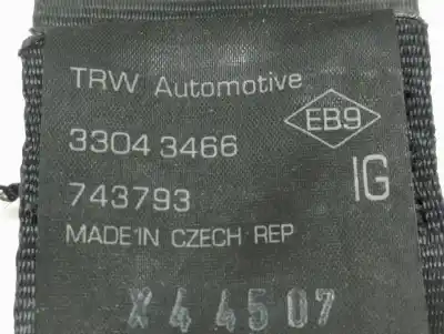 Second-hand car spare part front left seat belt for renault kangoo (f/kc0) authentique oem iam references 33043466  
