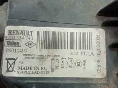 Автозапчастина б/у ліва фара для renault laguna ii (bg0) confort dynamique посилання на oem iam 8200354740  877892 Автозапчастина б/у ліва фара для renault laguna ii (bg0) confort dynamique посилання на oem iam 8200354740  877892