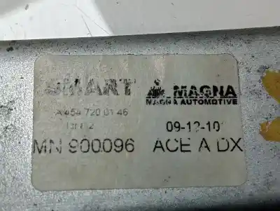 Pezzo di ricambio per auto di seconda mano alzacristalli anteriore destro per smart forfour básico (80kw) riferimenti oem iam ra2052p1  