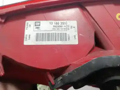 Second-hand car spare part right tailgate light for opel corsa d selective oem iam references 13186351  