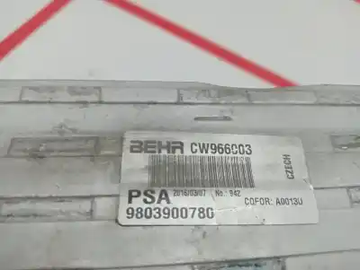 Peça sobressalente para automóvel em segunda mão intercooler por citroen c3 picasso feel referências oem iam 9803900780  