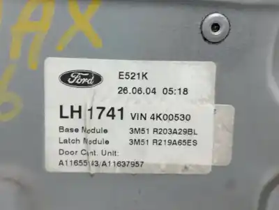 Автозапчастина б/у регулятор вікна передній лівий для ford focus c-max (cap) trend (d) посилання на oem iam 3m51r203a29bl  