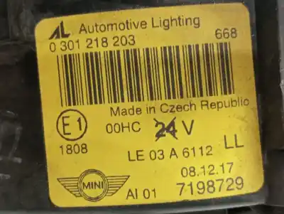 Автозапчастина б/у ліва фара для mini mini (r50,r53) cooper посилання на oem iam 0301218203  