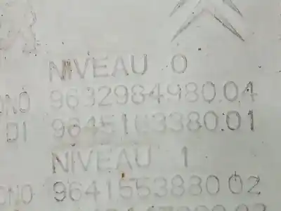 Peça sobressalente para automóvel em segunda mão motor limpa vidros por citroen c4 lim. collection referências oem iam 9632984980  