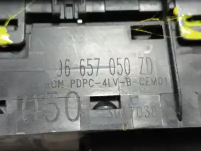 Peça sobressalente para automóvel em segunda mão botão / interruptor elevador vidro dianteiro esquerdo por citroen c4 lim. collection referências oem iam 96657050zd  
