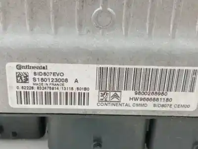 Second-hand car spare part ecu engine control for citroen c4 lim. collection oem iam references 9800268980  