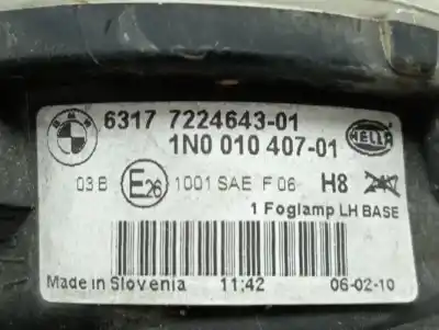 Peça sobressalente para automóvel em segunda mão farol / projetor de nevoeiro esquerdo por bmw x5 (e70) xdrive30d referências oem iam 6317722464301  