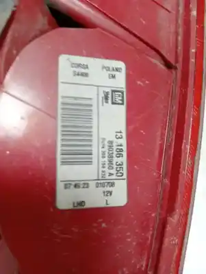 Second-hand car spare part left tailgate light for opel corsa d catch me oem iam references 13186350  909193