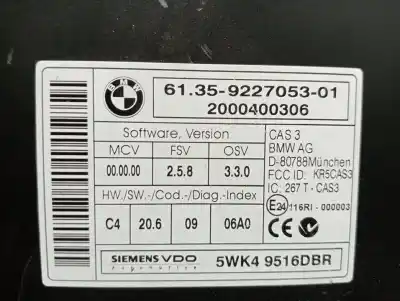 Second-hand car spare part electronic module for bmw x5 (e70) xdrive30d oem iam references 6135922705301  